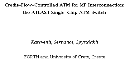 Title: Credit-Flow-Controlled ATM for MP...